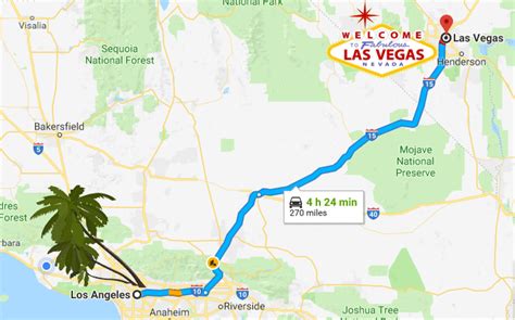 how far is la from las vegas
